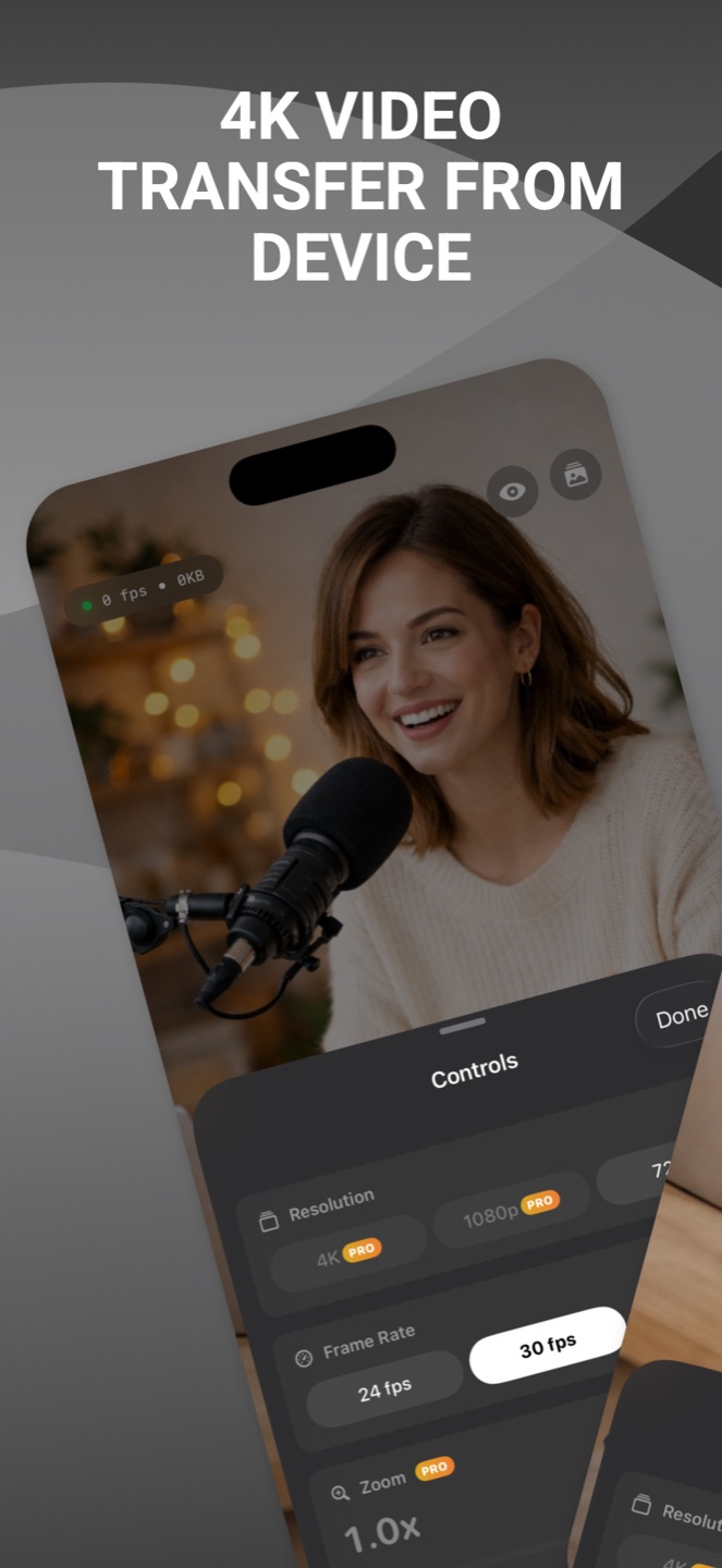 OBS 4K streaming the iPhone camera in 4K